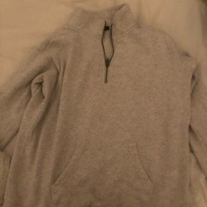 Grey quarter zip